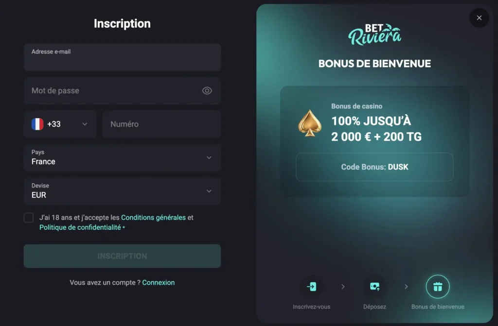 Betriviera registration